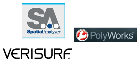 PolyWorks, Spatial Analyzer and Verisurf each provide excellent tools for large scale 3D metrology work with laser trackers and scanners.